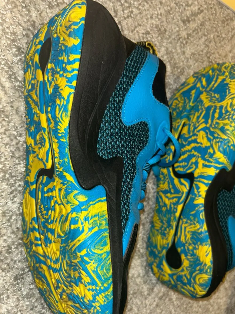 Under Armour Curry 3Z 25 Shoes Mens Size 10.5 Blue Black Basketball